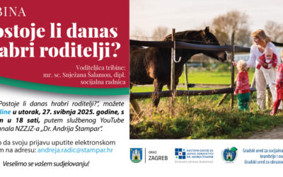 Nova tribina za roditelje-„Postoje li danas hrabri roditeljii?