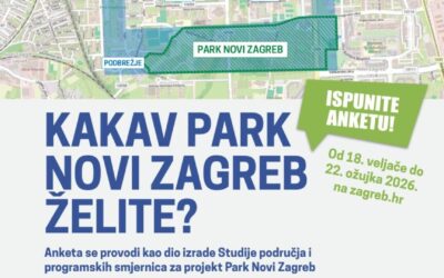 Novi Zagreb dobiva veliki park – ispunite anketu i sudjelujte u oblikovanju nove gradske zelene oaze