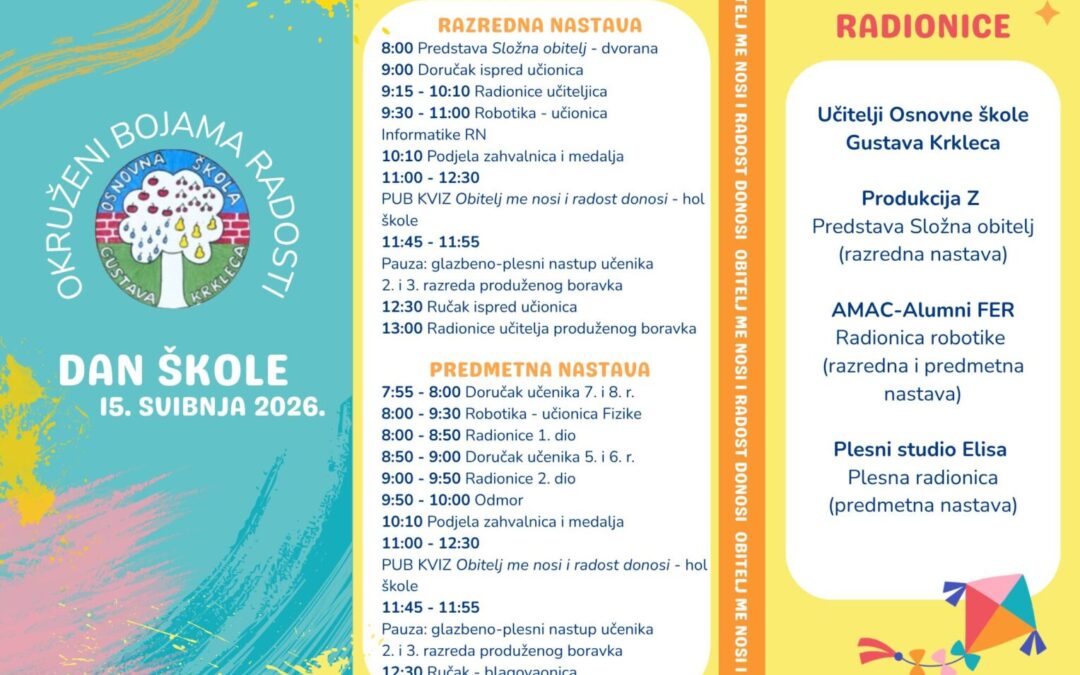 Dan škole, 15.5.2026.