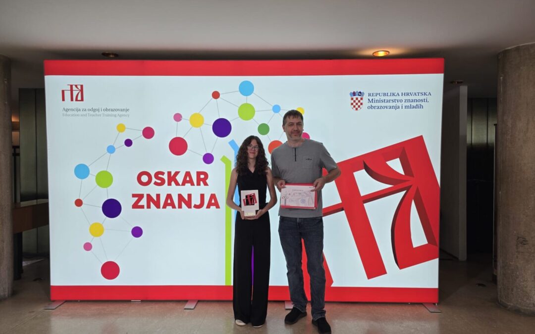 Magdalena Mandl na osvajanju Nagrade Oskar znanja 2026.